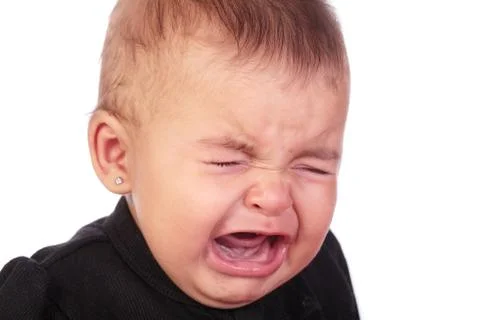 Baby crying Stock Photos