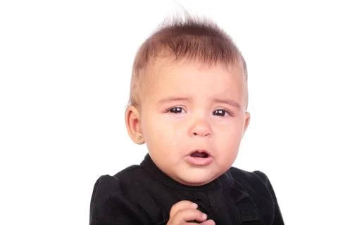 Baby crying Stock Photos