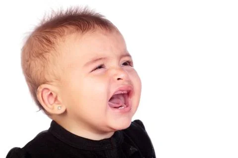 Baby crying Stock Photos