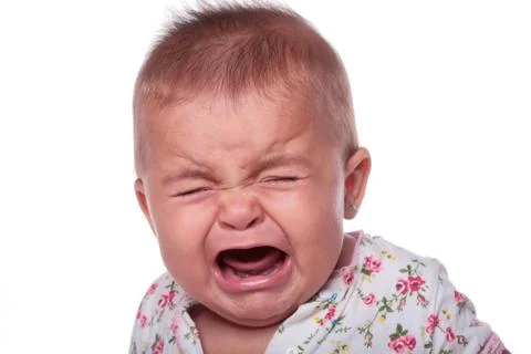 Baby crying Stock Photos