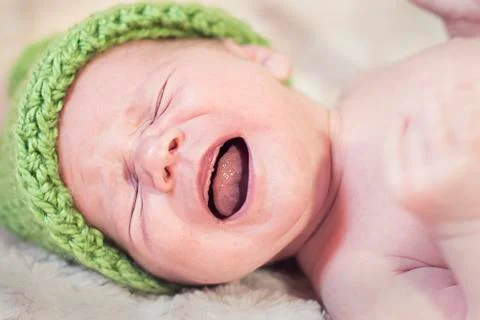 Baby crying Stock Photos