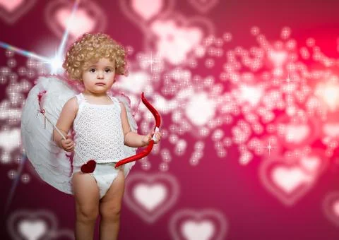 Baby cupid Stock Illustration