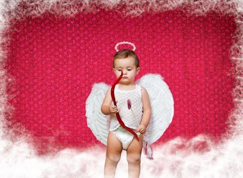 Baby cupid Stock Illustration