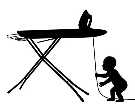 Baby in danger Stock-Illustration