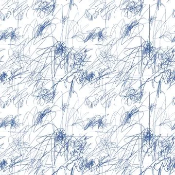 Baby Doodle Vector Pattern Stock Illustration