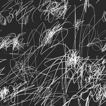 Baby Doodle Vector Pattern Stock Illustration