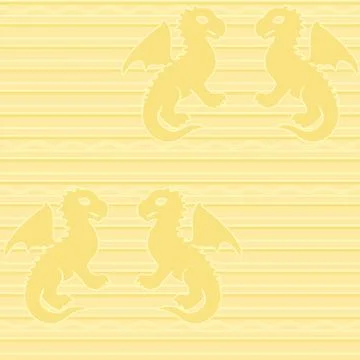Baby dragon seamless pattern Stock Illustration