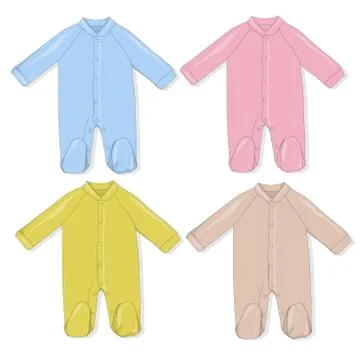 Baby dress vector. Stock Illustration