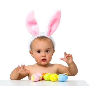 Baby easter Stock Photos