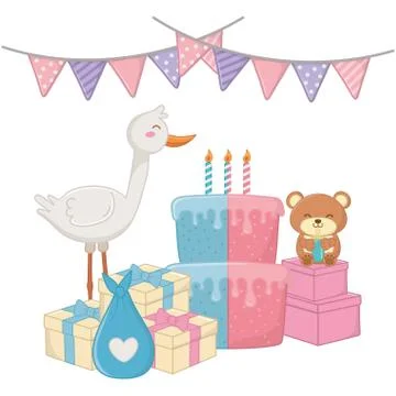 Baby elements icon vector illustration Illustrazione stock