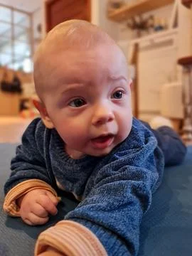 Baby Exploring the World Stock Photos