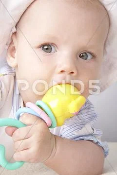 Baby eyelashes Stock Photos
