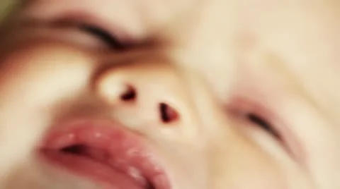 Baby Face Crying Stock Footage 10905269