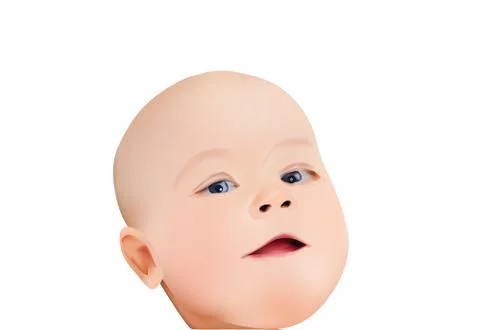 Baby face Stock Illustration
