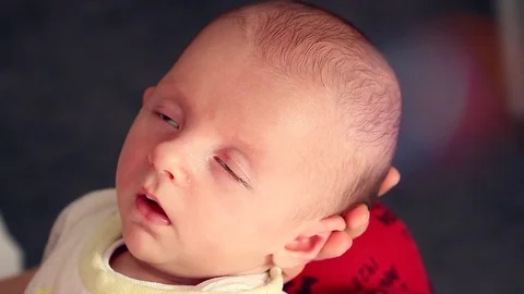 Baby Fall Asleep Stock Footage 84178036