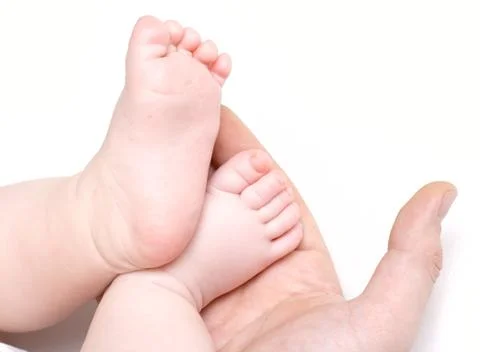 Baby feets Foto stock