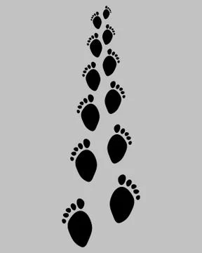 Baby footsteps Stock Illustration