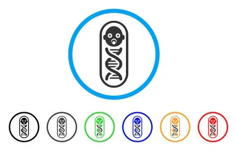 Baby Genome Rounded Icon イラスト素材