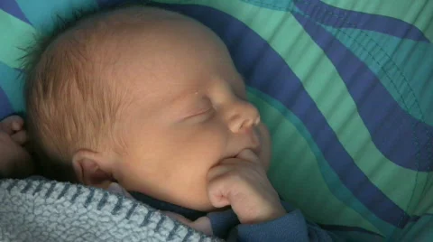 Baby Getting Fussy Stock Footage