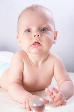 Baby &amp; globe Stock Photos
