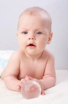 Baby &amp; globe Stock Photos