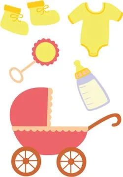 Baby goods Stock Illustration
