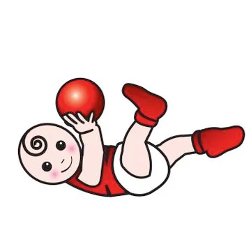 Baby gym, toddler exercise Stock Illustration