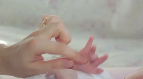 Baby hands Stock Footage 60824255