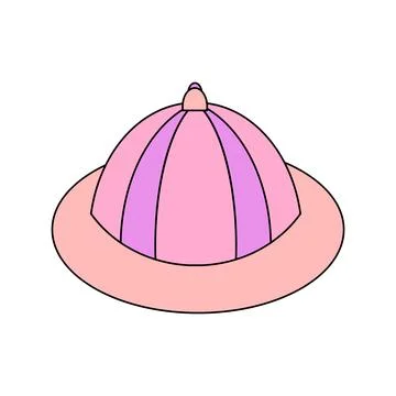 Baby hat. Vector illustration in doodle style on a white background. Stock Illustration
