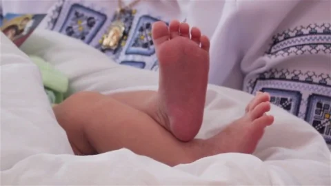 Baby on her hands Stock Footage 80877510