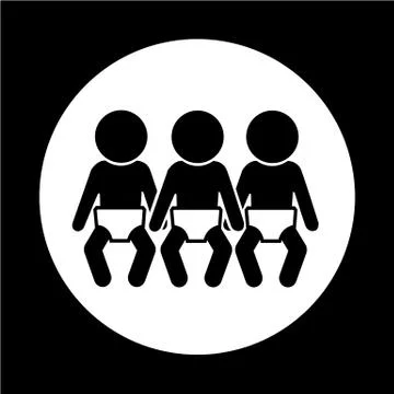 Baby icon network Stock Illustration