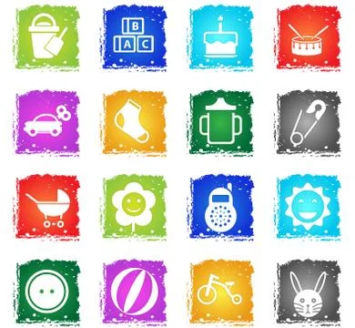 Baby icon set Stock Illustration
