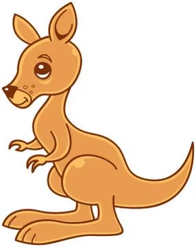 Baby Kangaroo Illustrazione stock