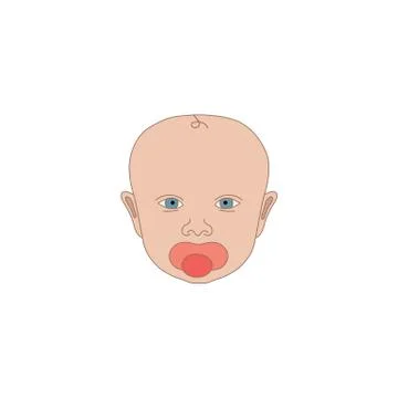 Baby kid icon vector Stock Illustration
