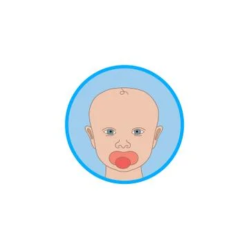Baby kid icon vector Stock Illustration