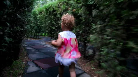 Baby in labyrinth Stock Footage 485130