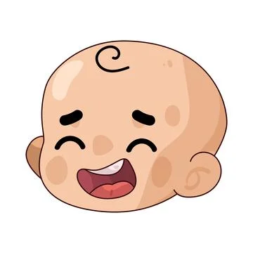 Baby Laugh illustration Stock Illustration