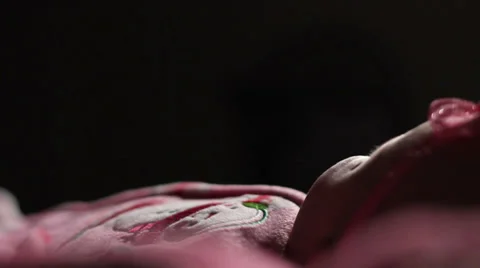 Baby Laying on Bed Stock Footage 28809058
