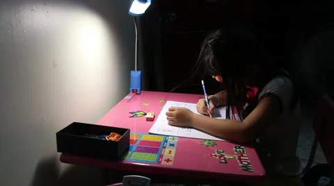 Baby is learning to draw Stock-Footage 56080578