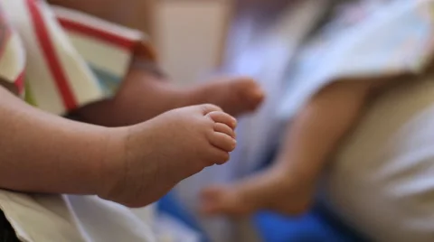 Baby legs Stock Footage 41748201