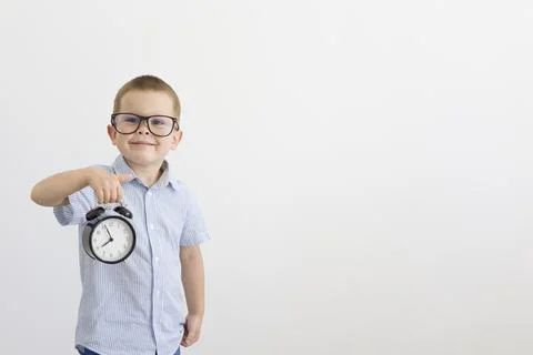Baby on a light background with copy space Stock Photos