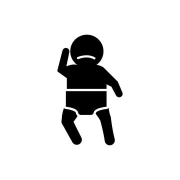 Baby, limpness, weak icon. Element of baby icon Illustrazione stock