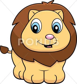 Baby Lion Stock Illustration
