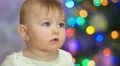 The baby look and smile. Close-up portrait view 4k or 4k+ Resolution