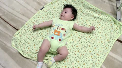 Baby lying Stock-Footage 10585212