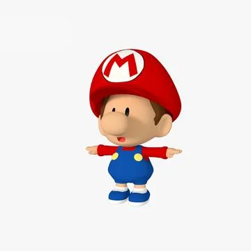 Baby Mario 3D Model