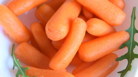 Baby mini carrots Stock Footage 59779215