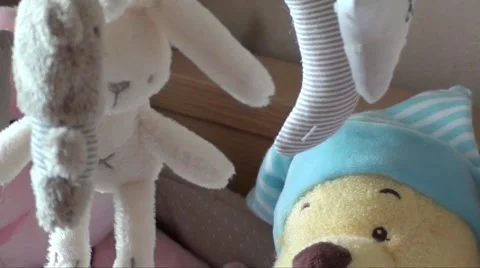 Baby mobile with audio Stock Footage 5558074