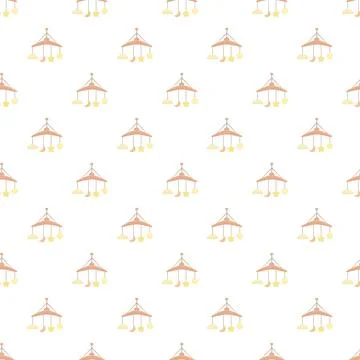 Baby mobile simple seamless pattern for nursery design Stock Illustration