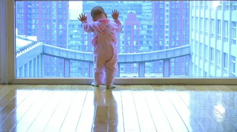 The baby model 12 Stock Footage 292473
